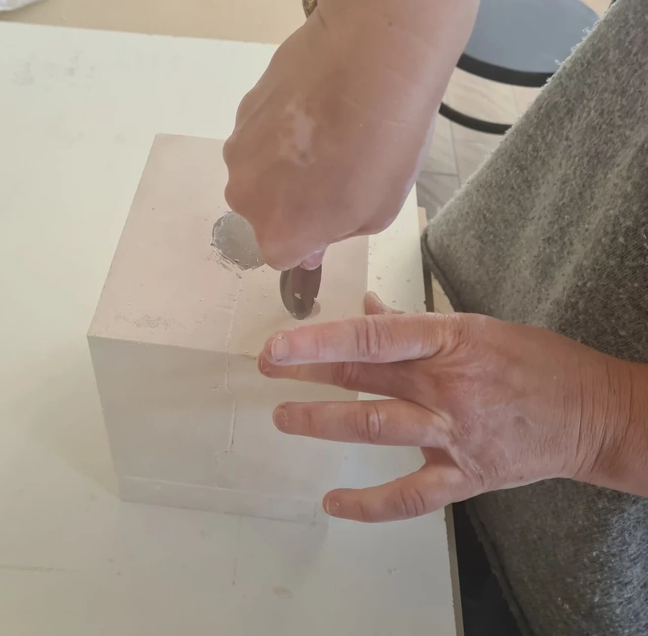 moule coulage tenon à la clef